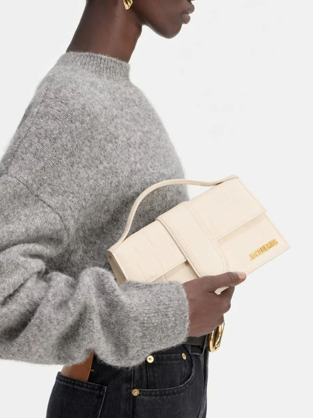 Ivory Cocco Le Grand Bambino Handbag
