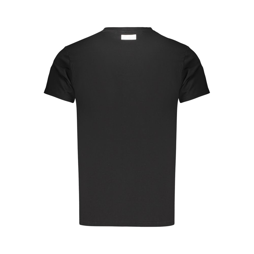 Black Cotton Men T-Shirt