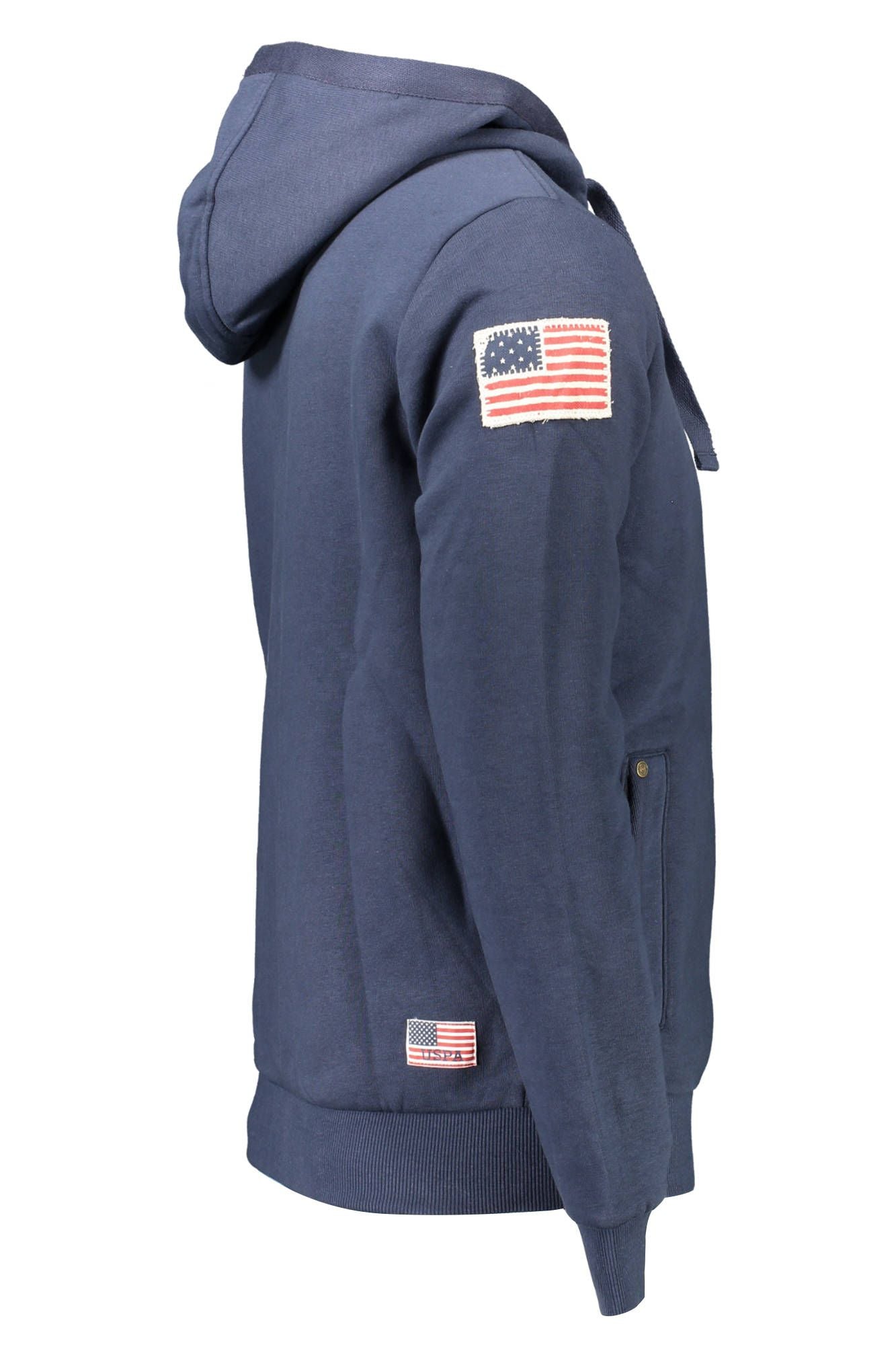 Blue Cotton Men's Sweatshirt