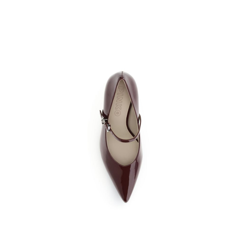 Bordeaux Calf Leather Bos Taurus High Heel Pumps