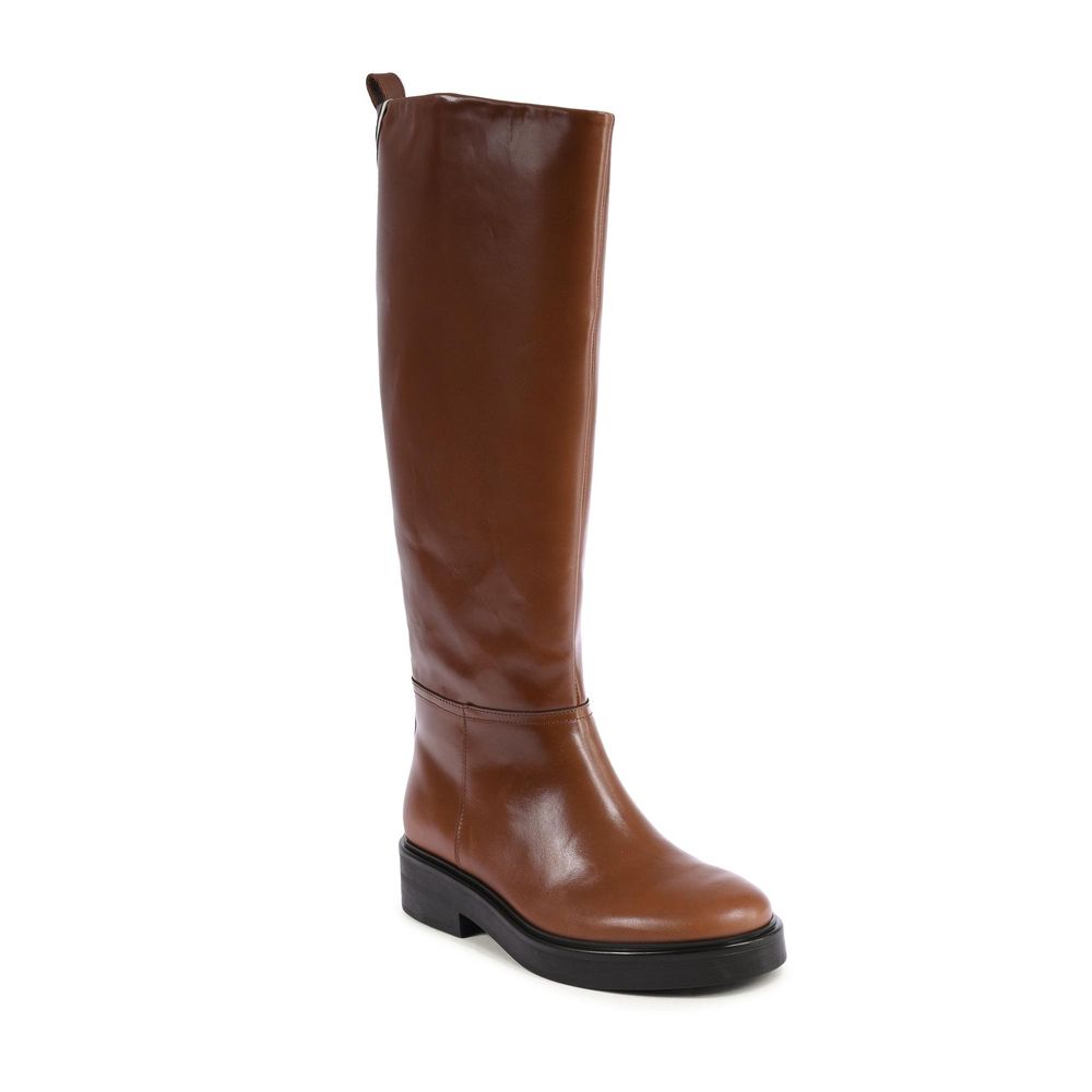 Brown Leather Ankle Boots