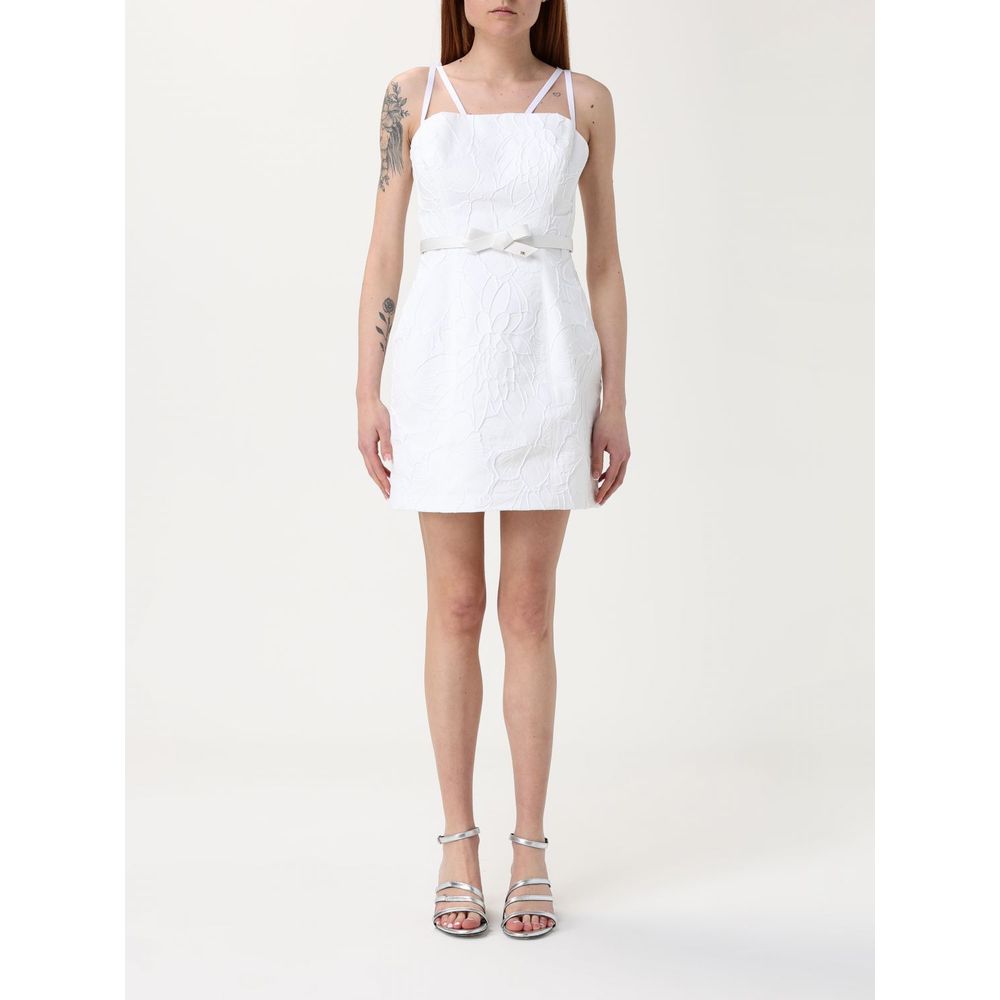 Beige Polyester Casual Dress