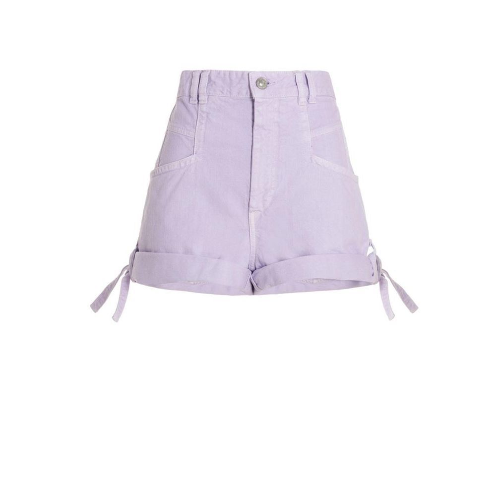 Purple Cotton Shorts