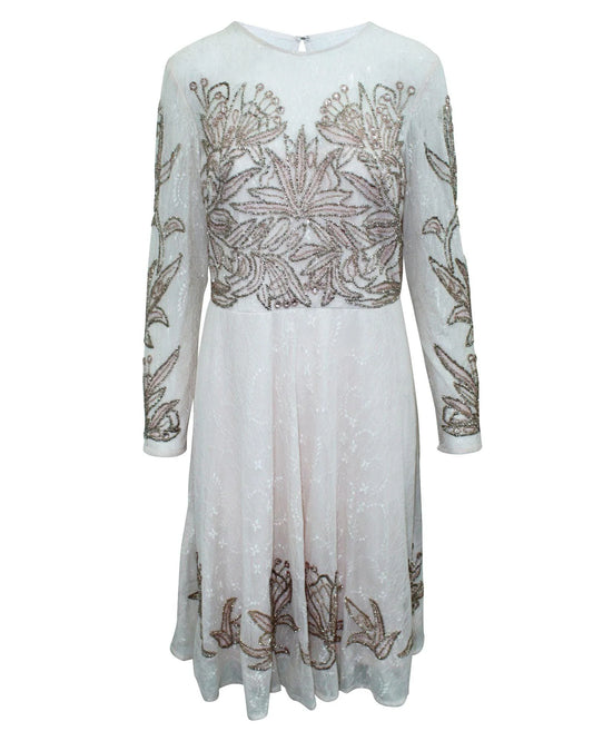 Multicolor Silk Cocktail Dress