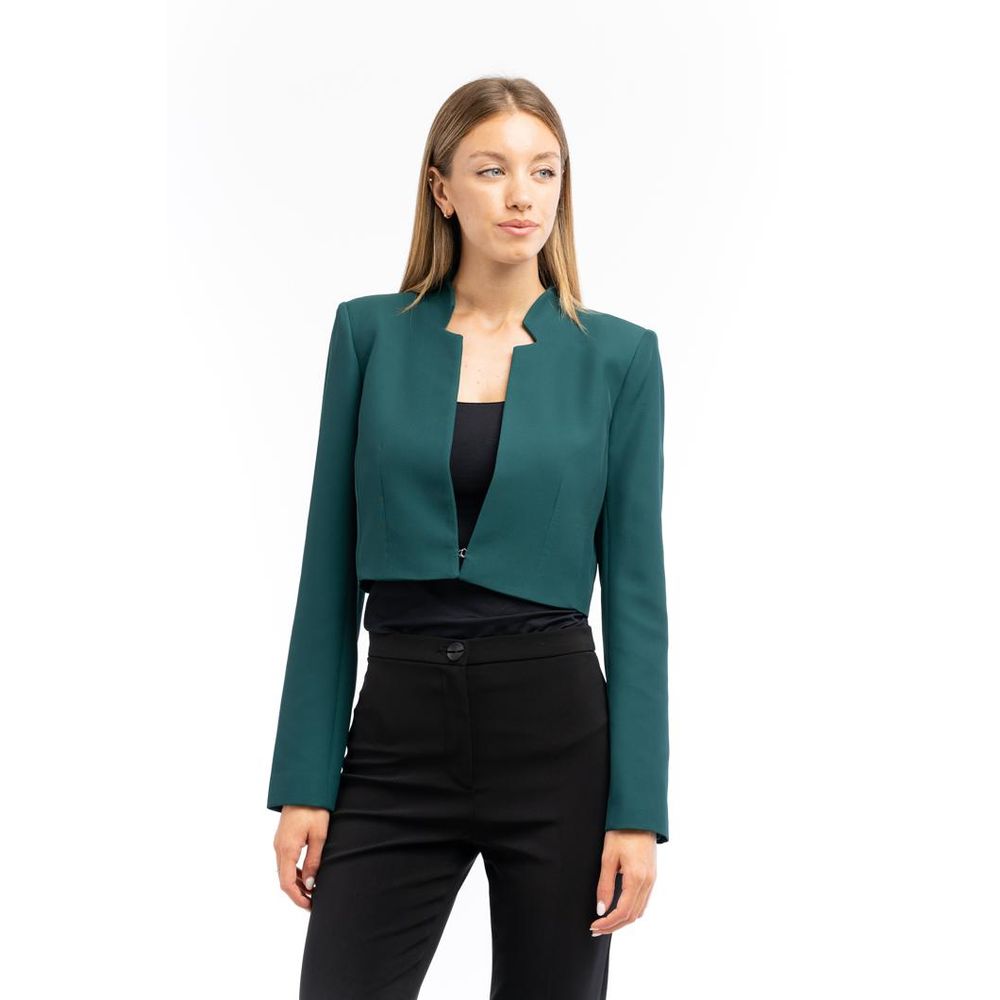 Brown Polyester Blazer