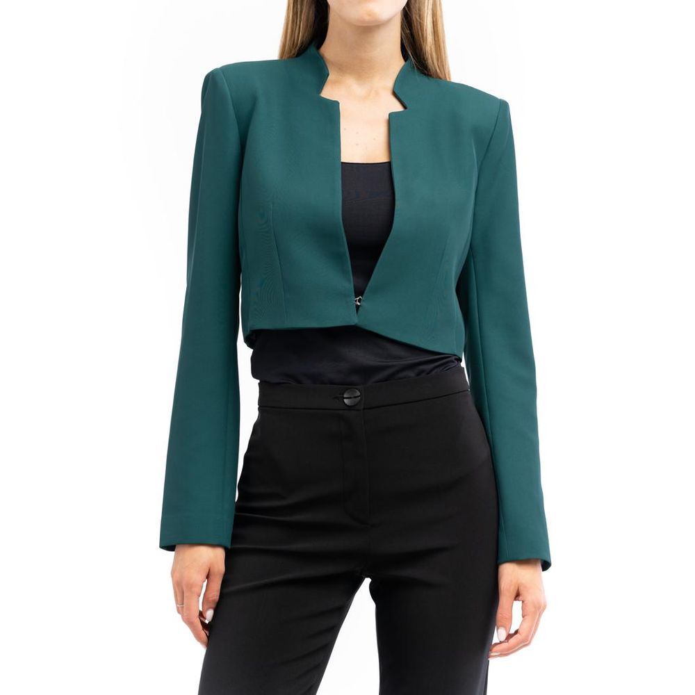 Brown Polyester Blazer