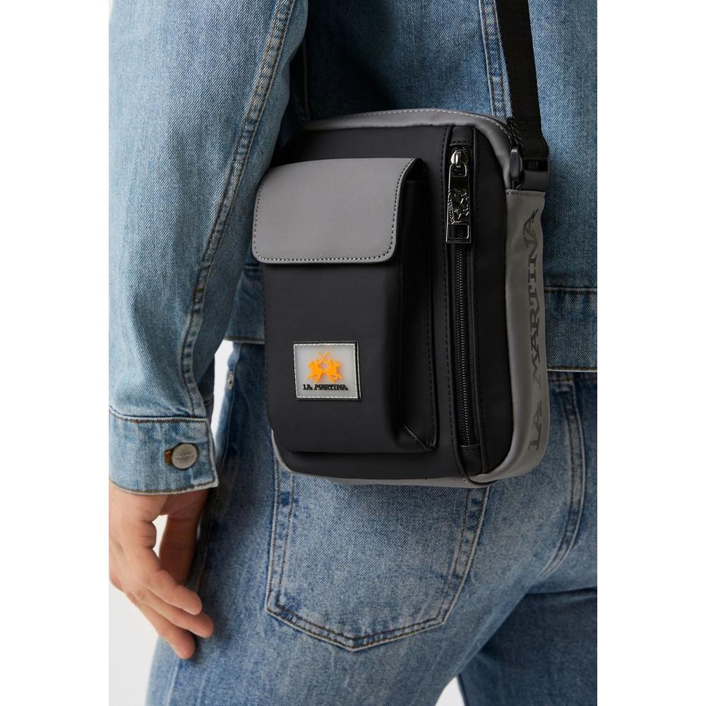 Bicolor Polyethylene Crossbody Bag