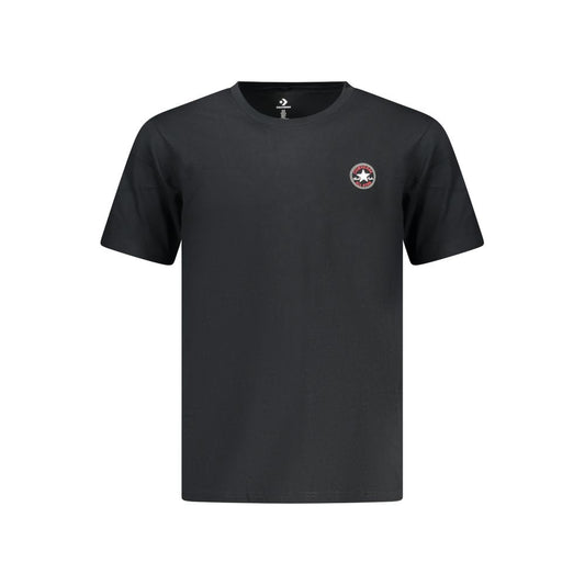 Black Cotton Men T-Shirt
