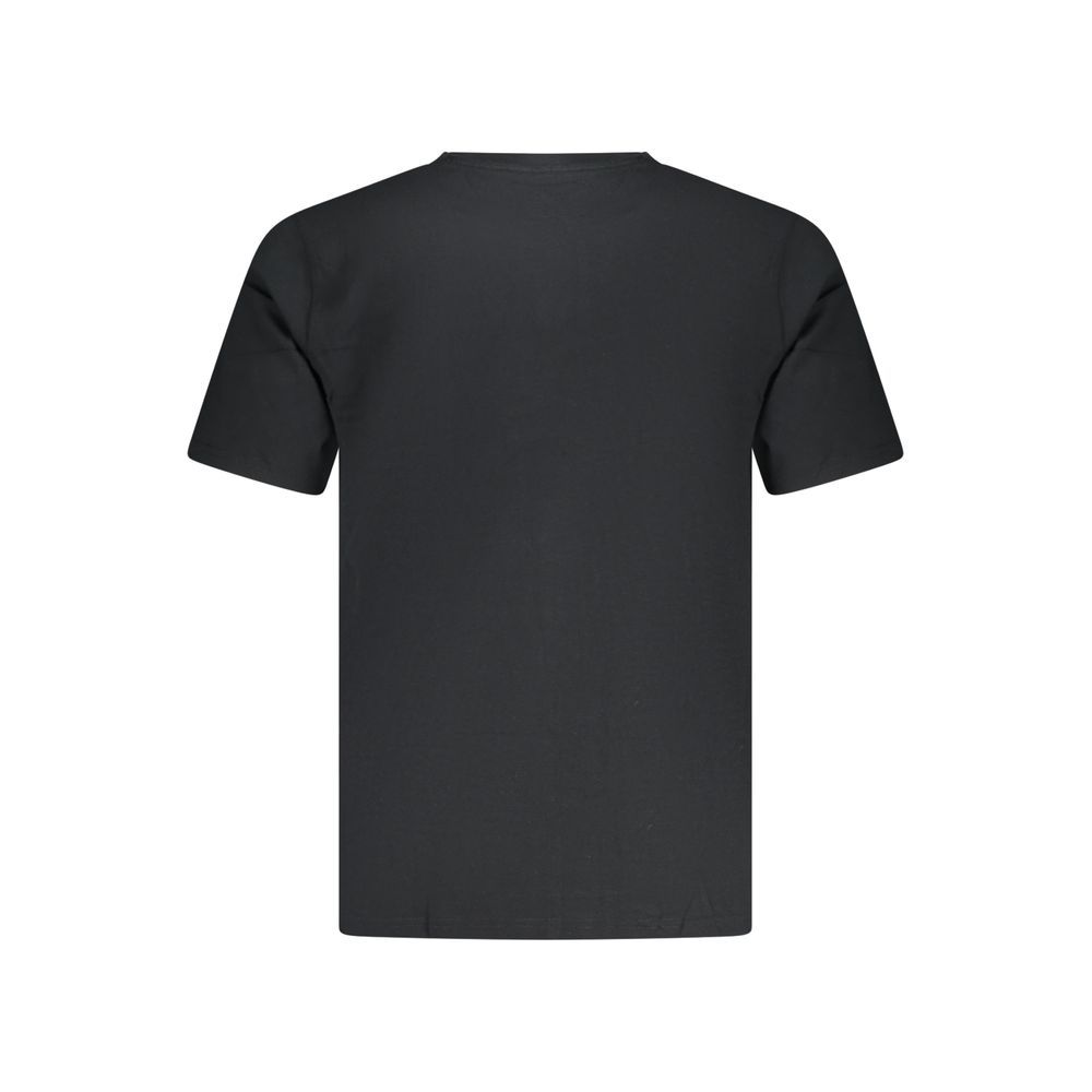 Black Cotton Men T-Shirt