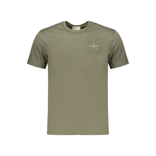 Green Cotton Men's T-Shirt