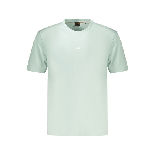 Blue Cotton Men's T-Shirt