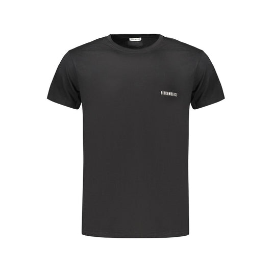 Black Cotton Men's T-Shirt