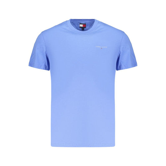 Light Blue Cotton Men's T-Shirt
