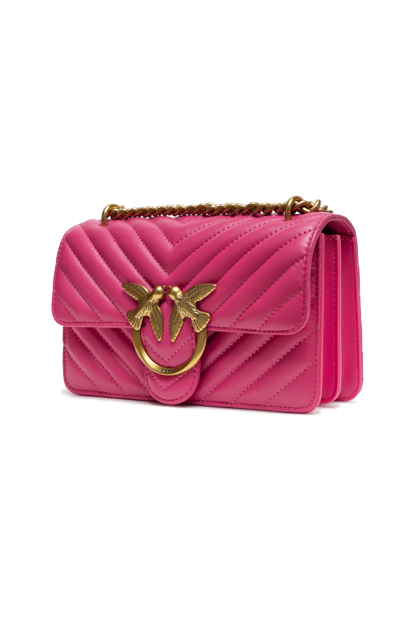 Pink Leather Love One Mini Shoulder Bag