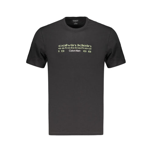 Black Cotton Men's T-Shirt