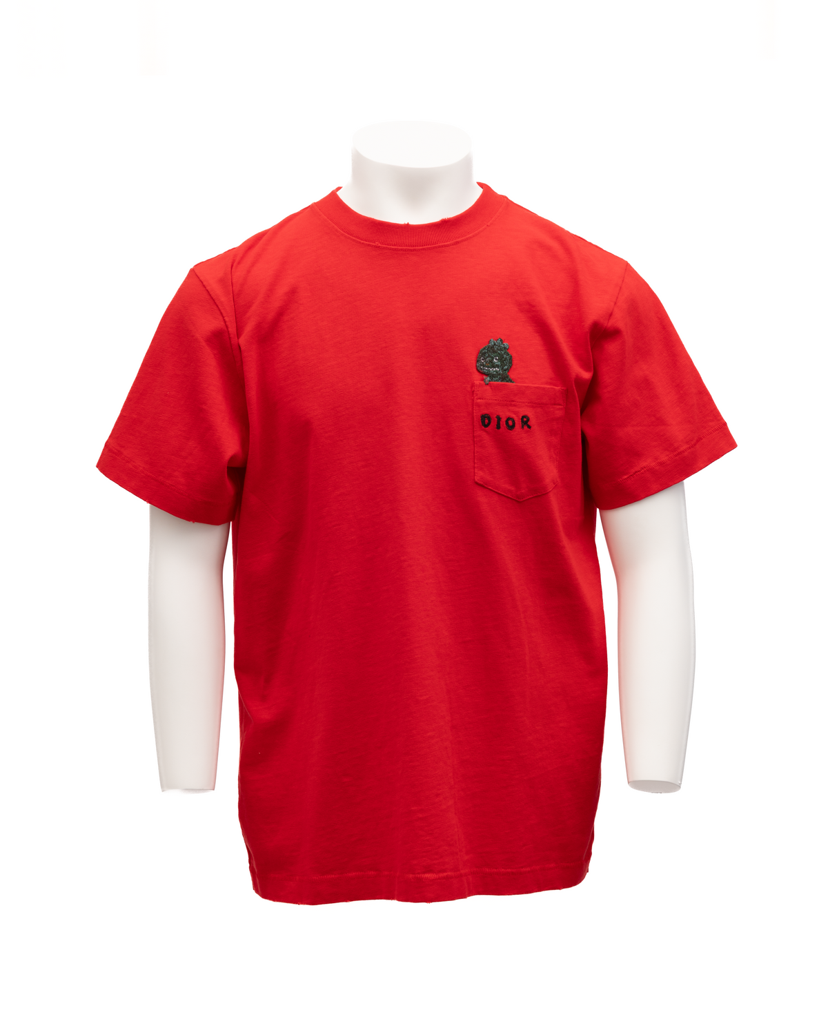Red Cotton T-Shirts Crew Neck