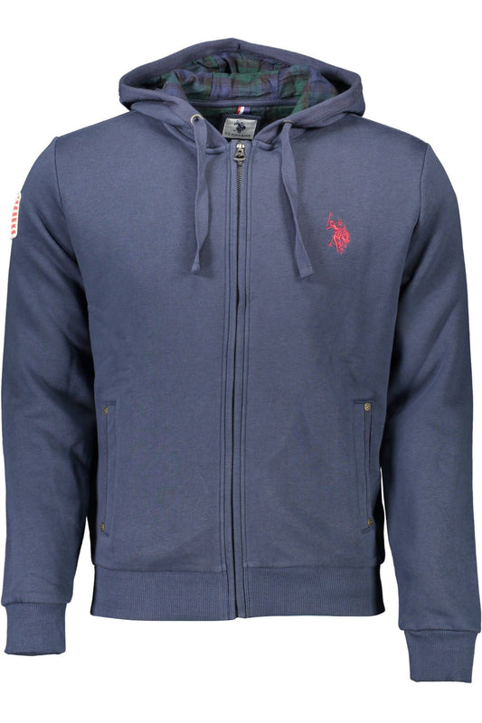 Blue Cotton Men's Sweatshirt