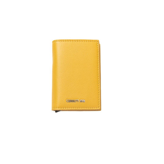 Yellow Calfskin Men Wallet