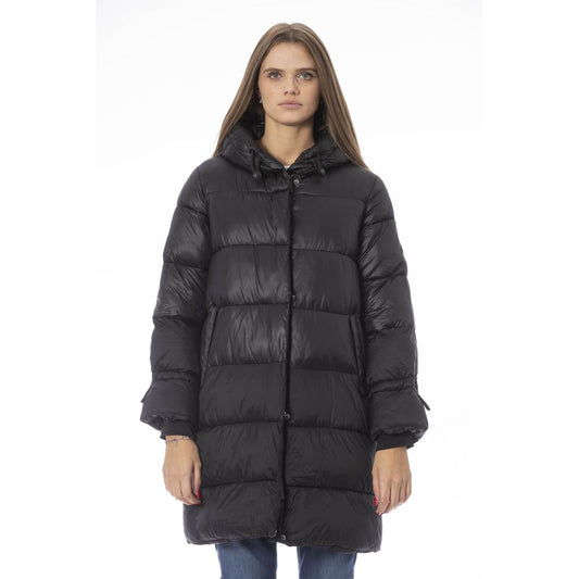 Black Nylon Jacket Coat