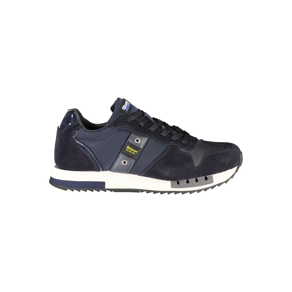 Blue Polyester Sneaker