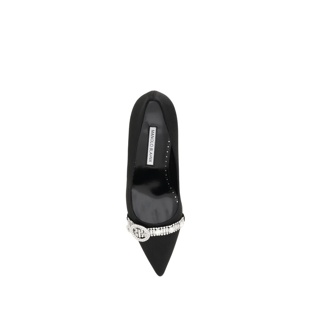 Black Asapump Satin Pumps