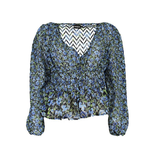 Blue Polyester Shirt