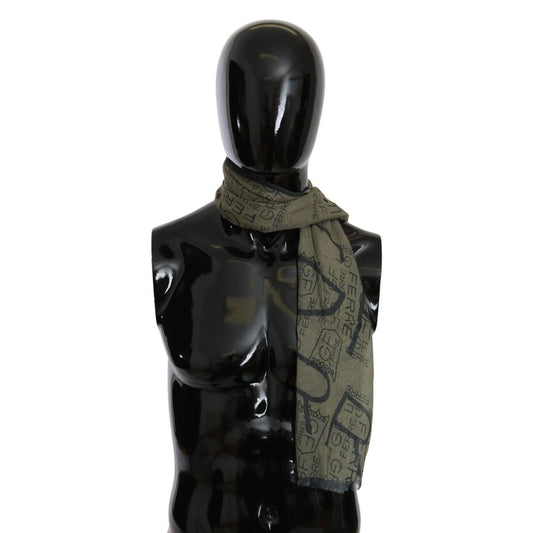 Bicolor Wool Scarf