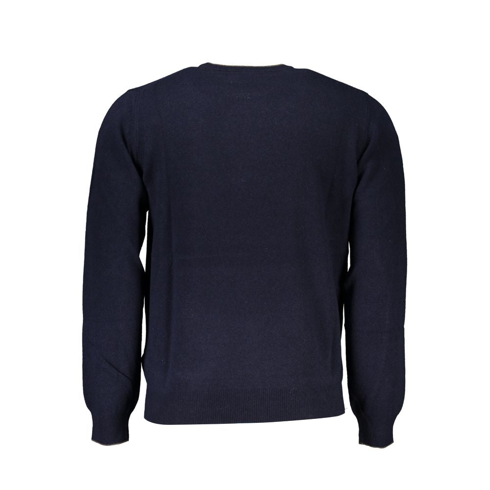 Blu Viscosa Uomo Maglia