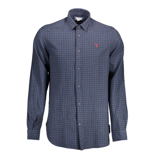 Blue Cotton Men's Shirt