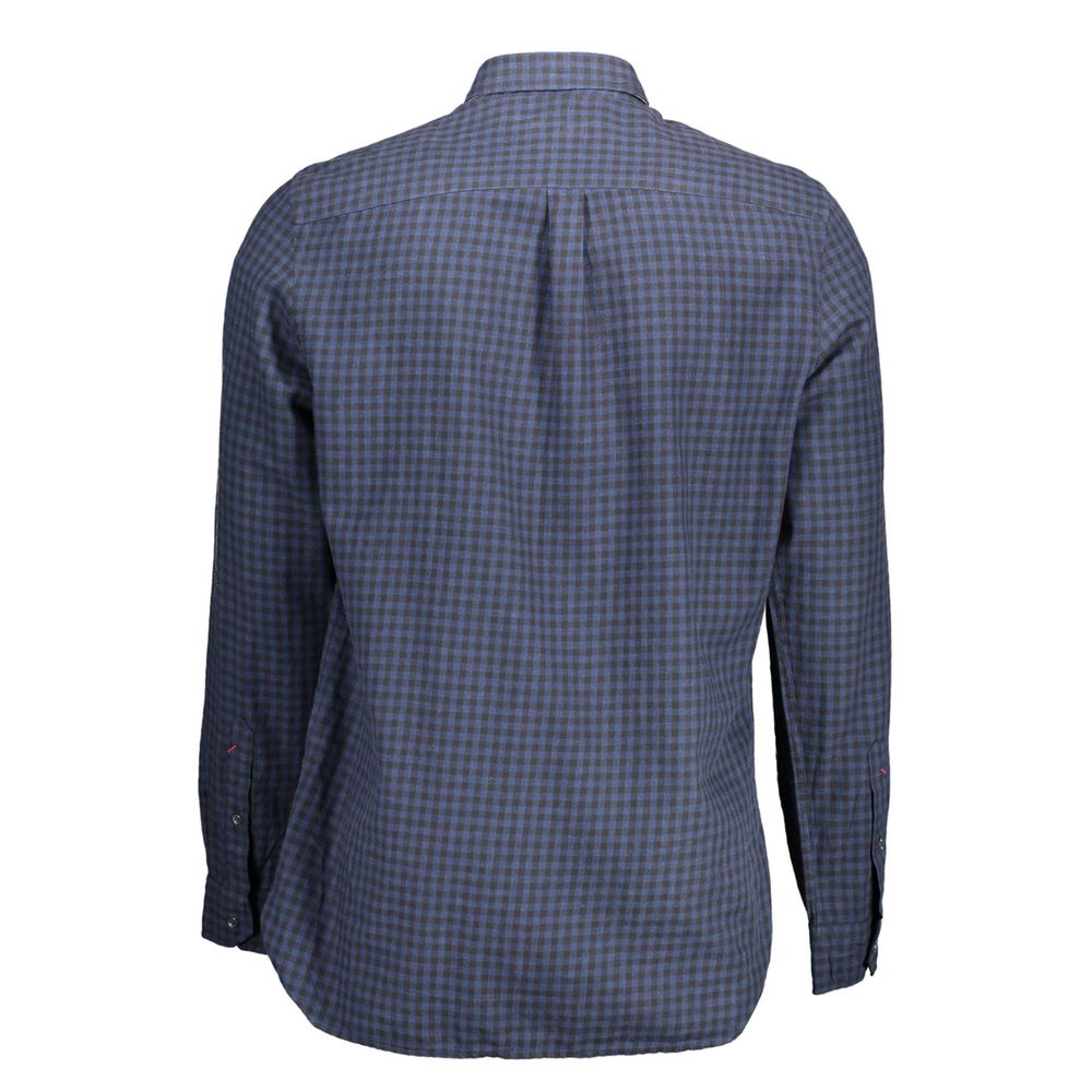 Blue Cotton Men's Shirt