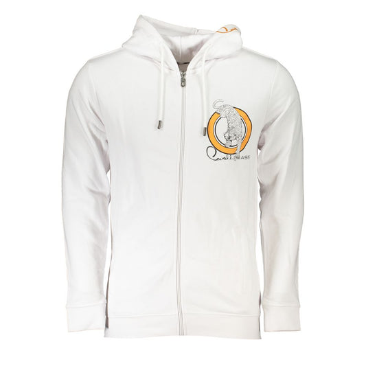 White Cotton Men Sweatshirt