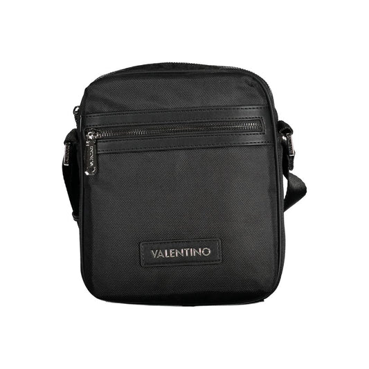 Black Fabric Men's Shoulder Bag