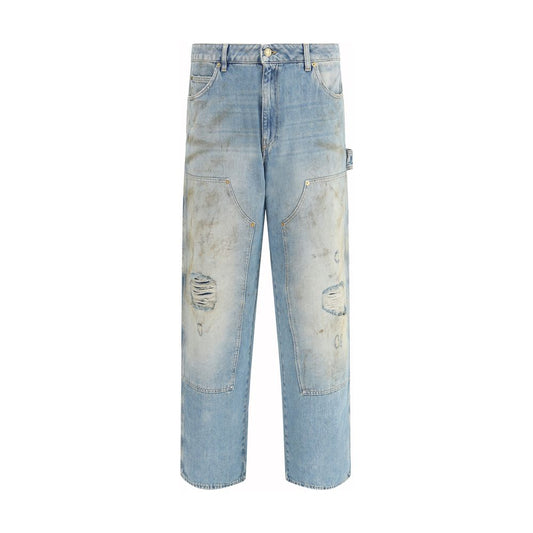 Blue Cotton Jeans Denim