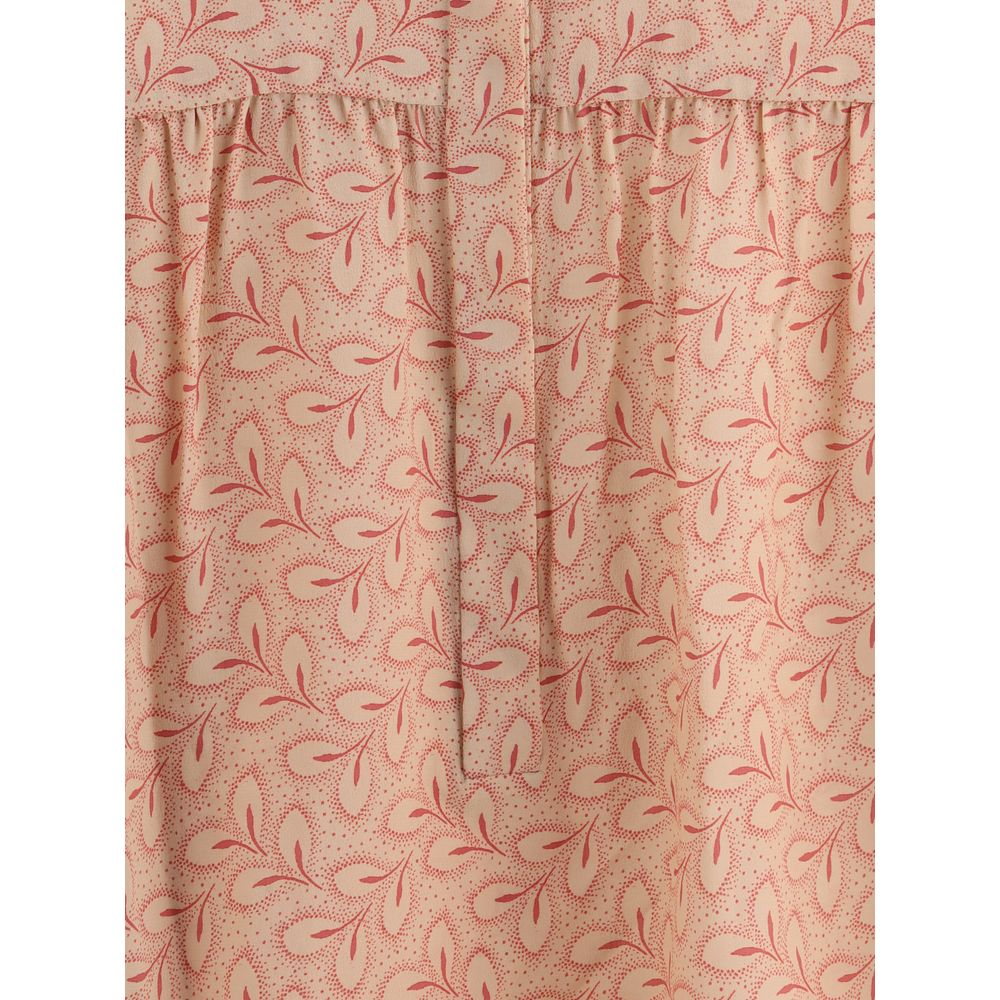 Light Pink Silk Pattern Shirt