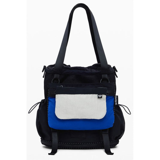 Black Polyester Women's Convertible Bag