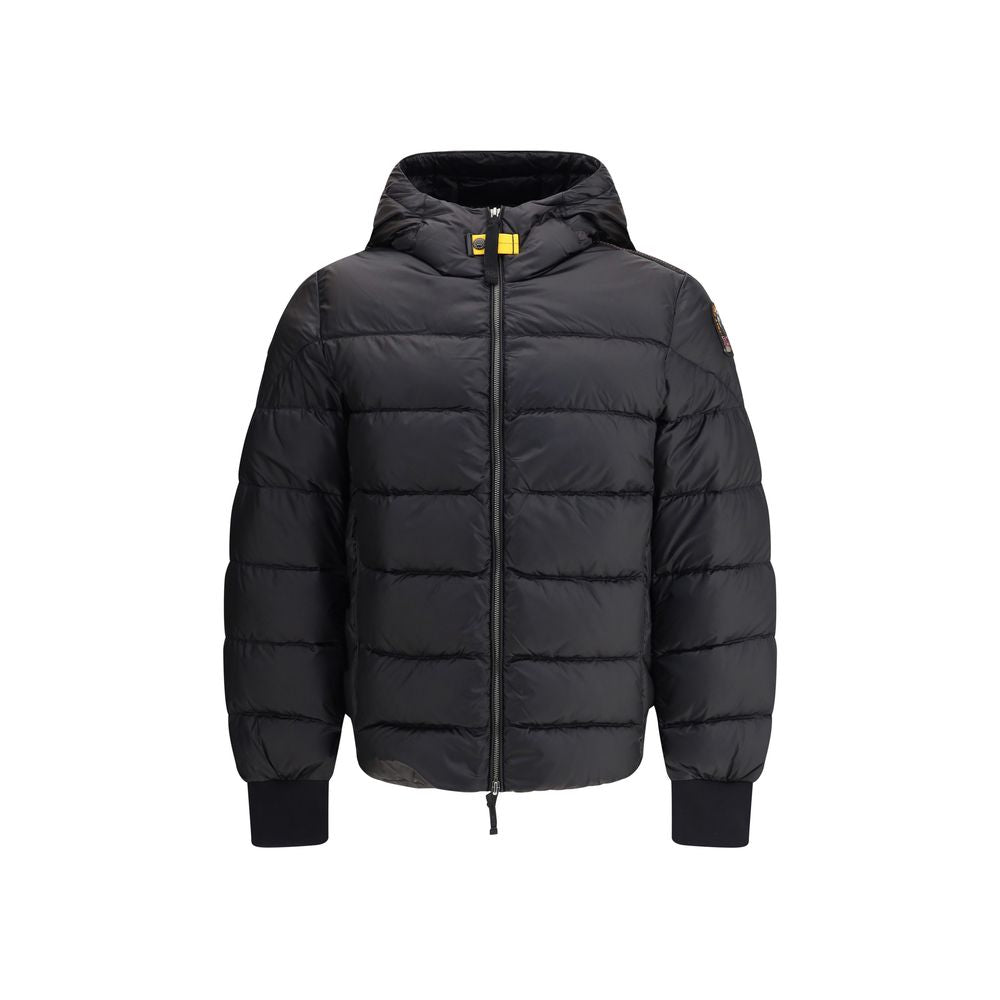 Black Polyamide Jacket Coat