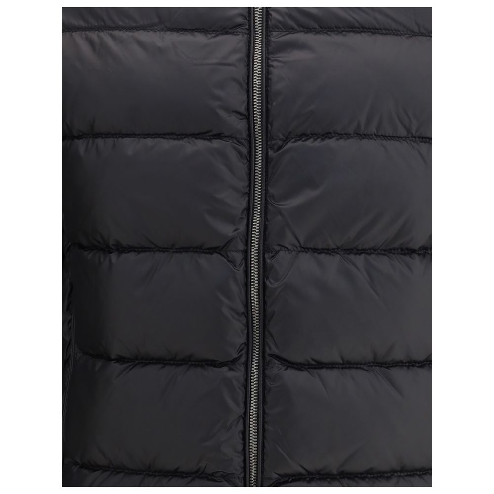 Black Polyamide Jacket Coat