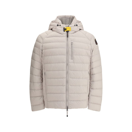 Beige Polyamide Full-Length Jacket