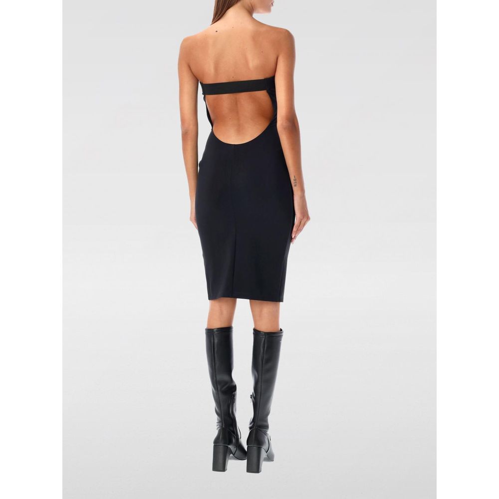 Black Cotton Cocktail Dress