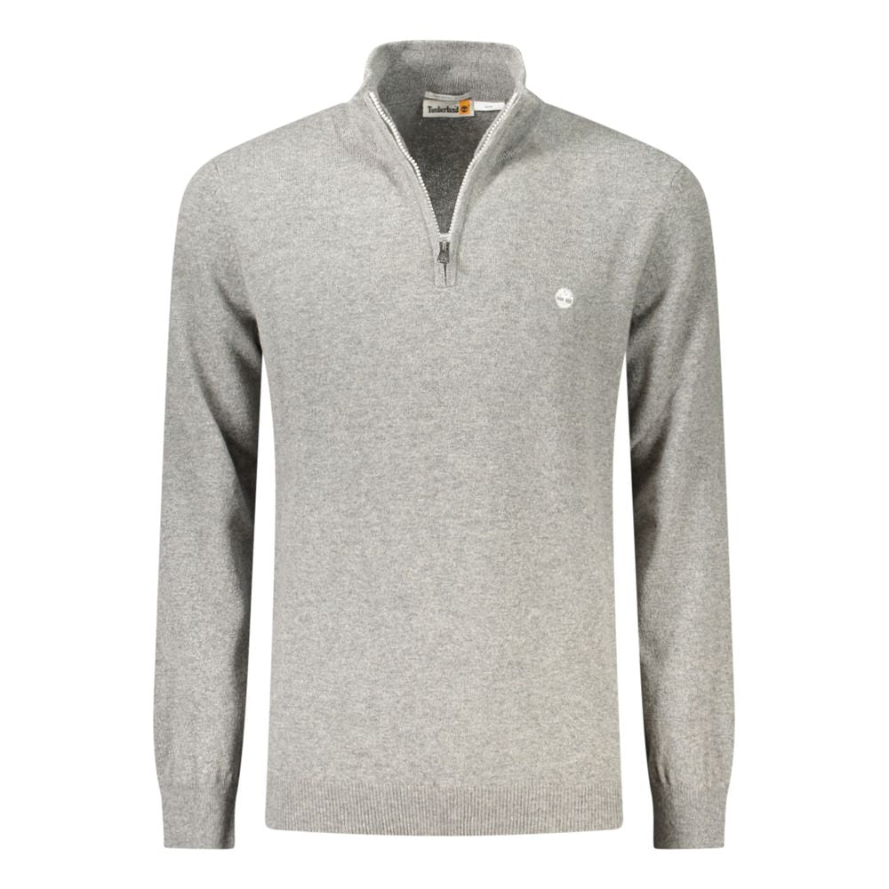 Grey Wool Men Sweater