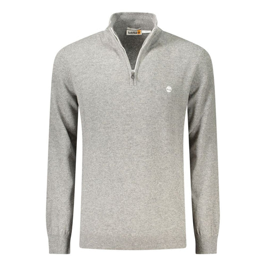 Grey Wool Men Sweater