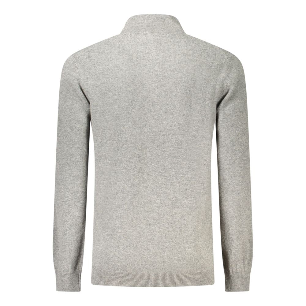 Grey Wool Men Sweater