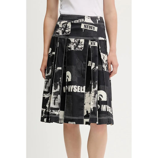 Black Cotton Women's Skirt