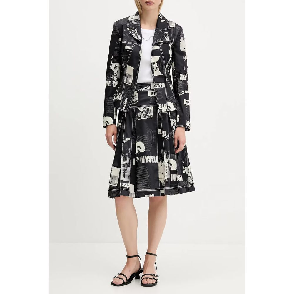 Black Cotton Women's Skirt