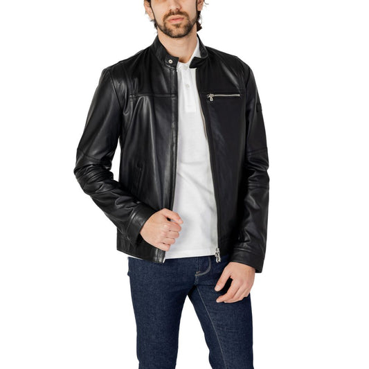 Black Lamb Leather Leather Jacket