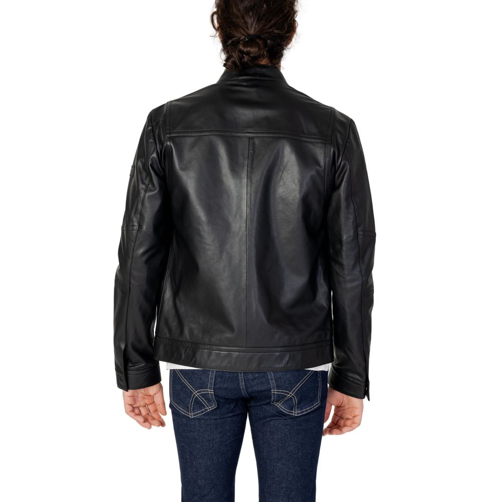 Black Lamb Leather Leather Jacket